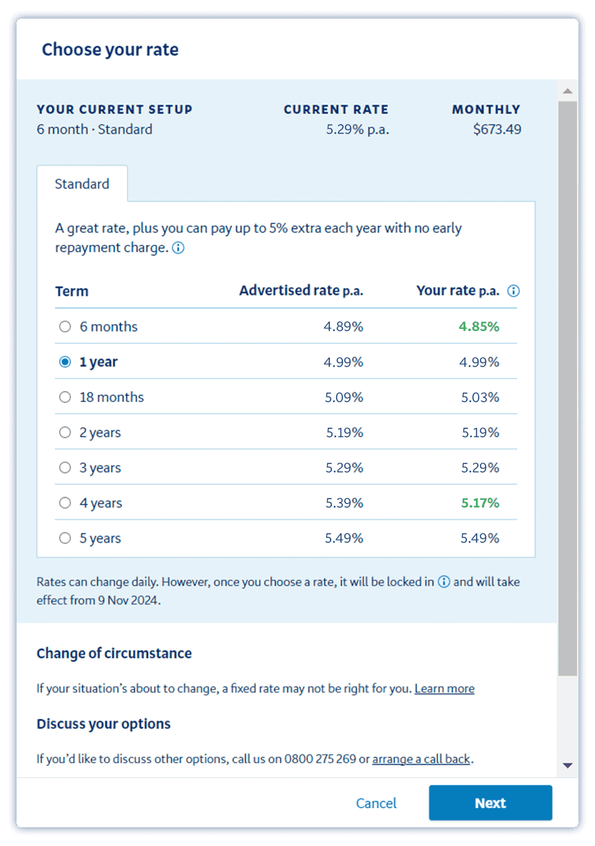 How to refix your home loan online - BNZ